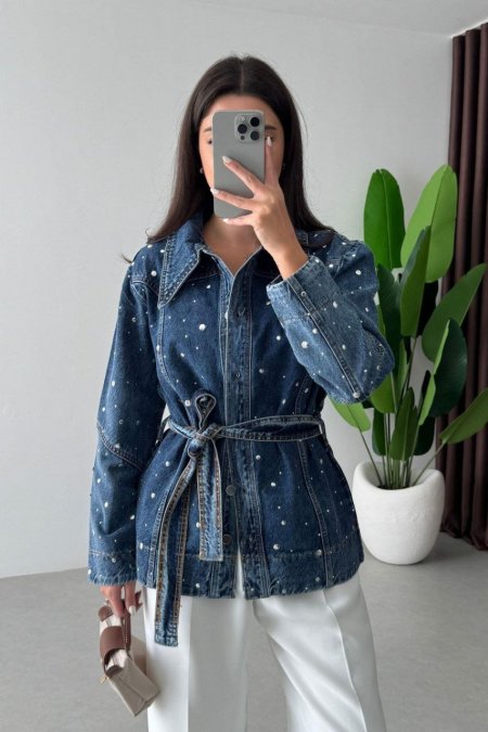 جاكيت “ستارلايت دينم” 🍁🌧️